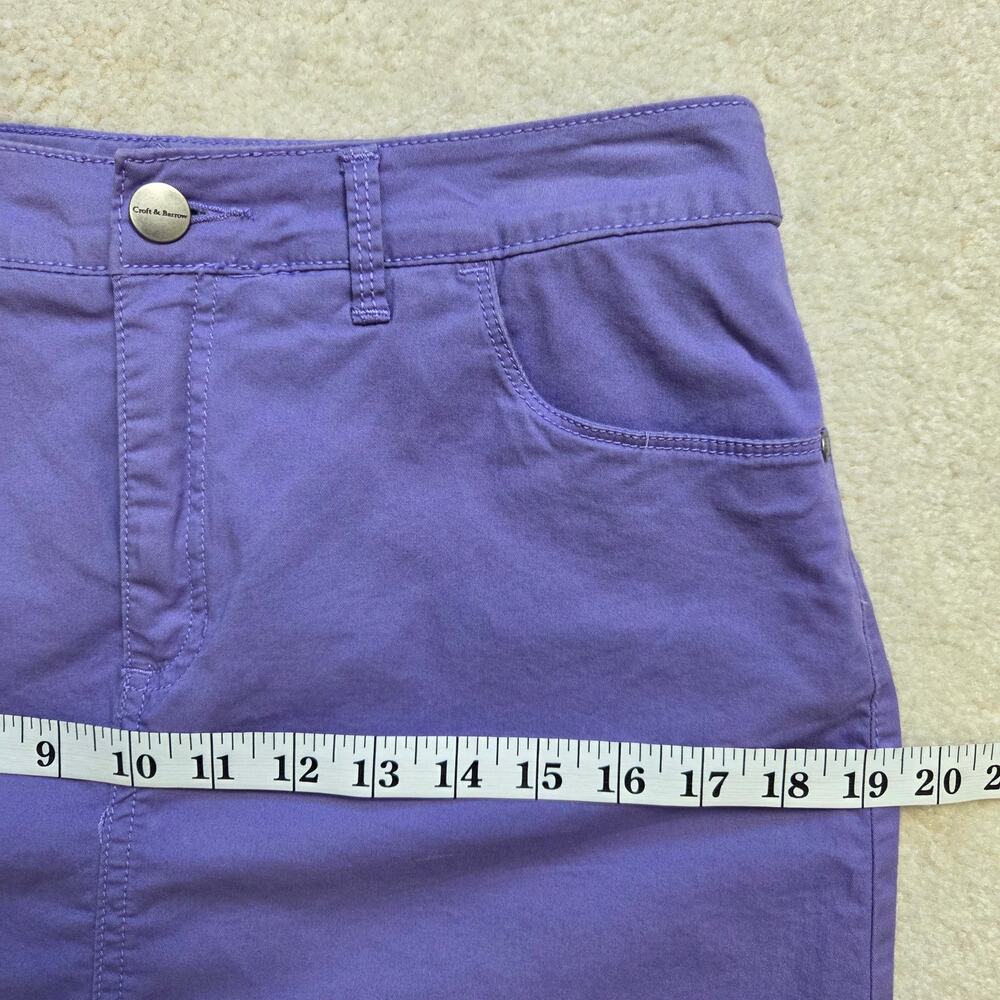 Croft & Barrow Size 6 Classic Fit Stretch Cotton Skort Skirt Flat Front Pockets - Picture 10 of 14